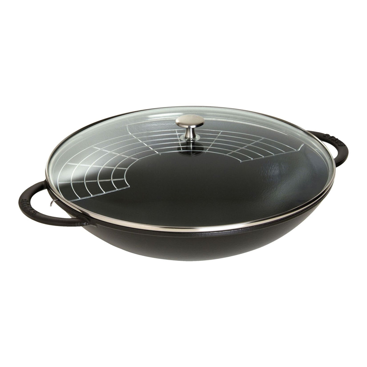 Čuguna WOK panna 37cm STAUB Specialities ar vāku