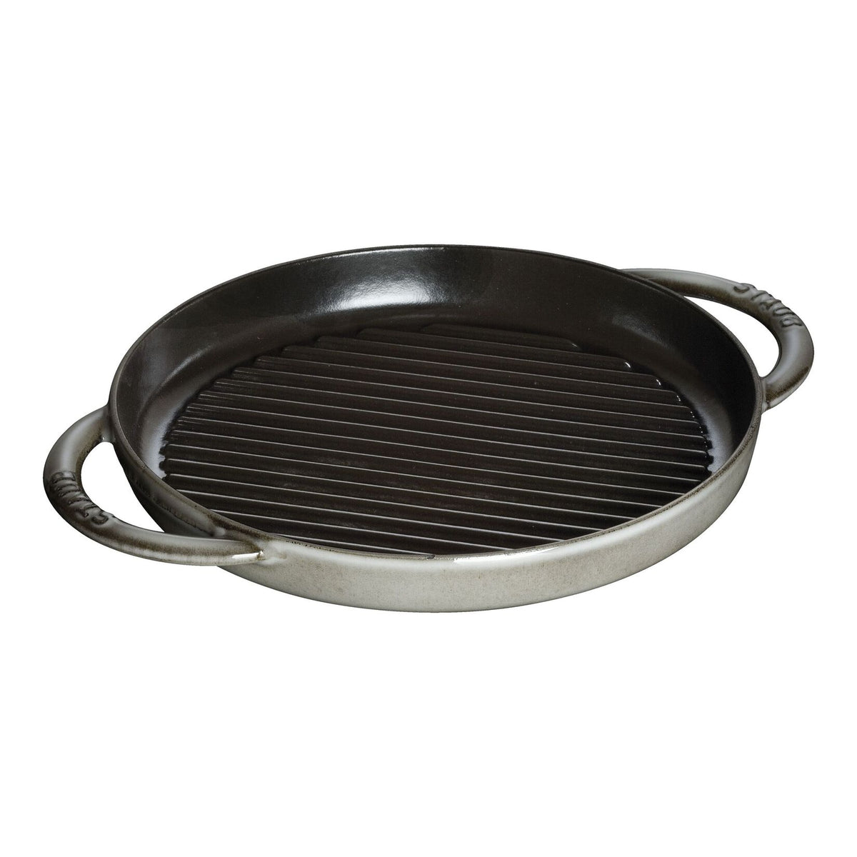 STAUB Pure Grill čuguna grilpanna 26 cm, melna