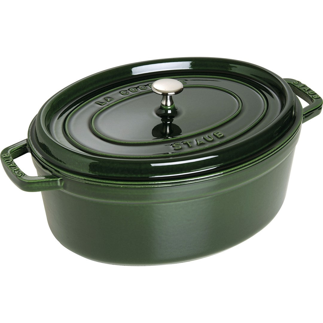Ovāls čuguna katls STAUB LA COCOTTE 3.2L, zaļš