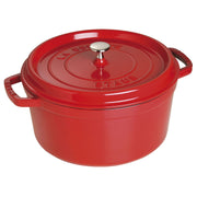 Emaljēts čuguna katls ar vāku Staub 28cm 6.7L Cocotte, sarkans
