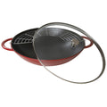 Čuguna WOK panna 37cm STAUB Specialities ar vāku