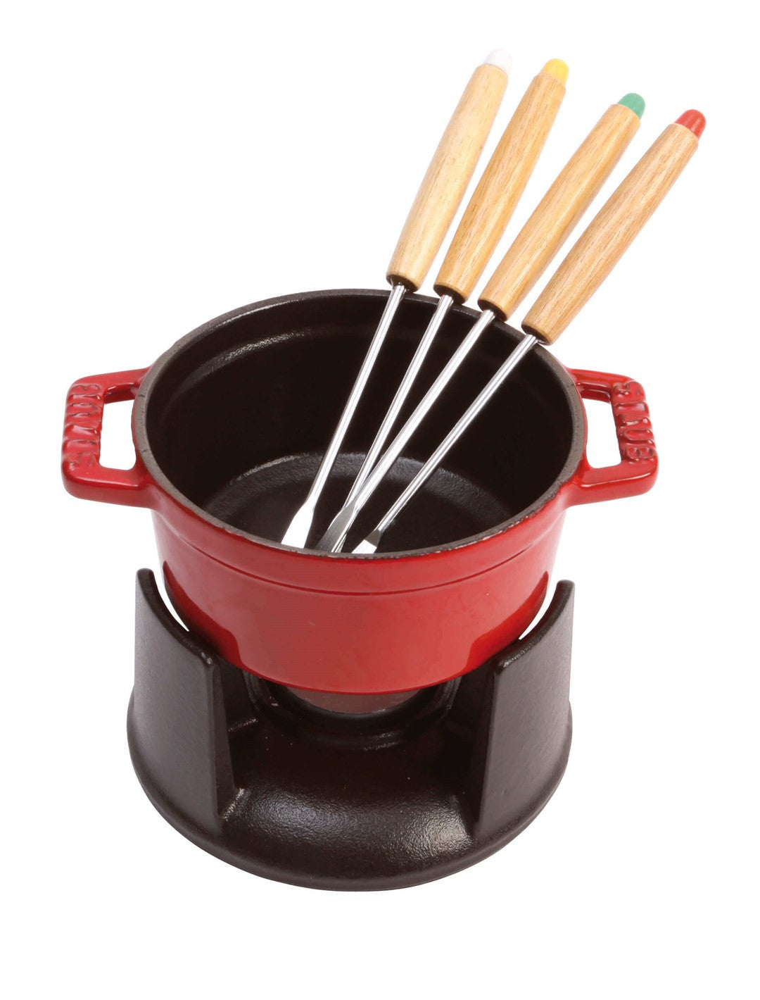 Čuguna fondi STAUB Specialities komplekts 10 cm, sarkans