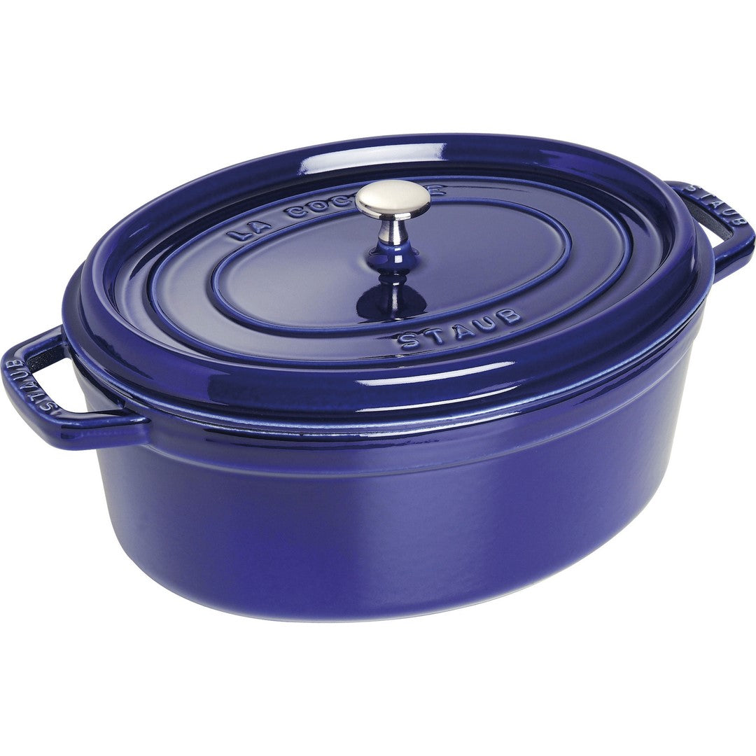 Ovāls čuguna katls STAUB LA COCOTTE 3.2L, tumši zils