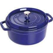 Emaljēts čuguna katls ar vāku Staub 26cm 5.2L Cocotte, tumši zils