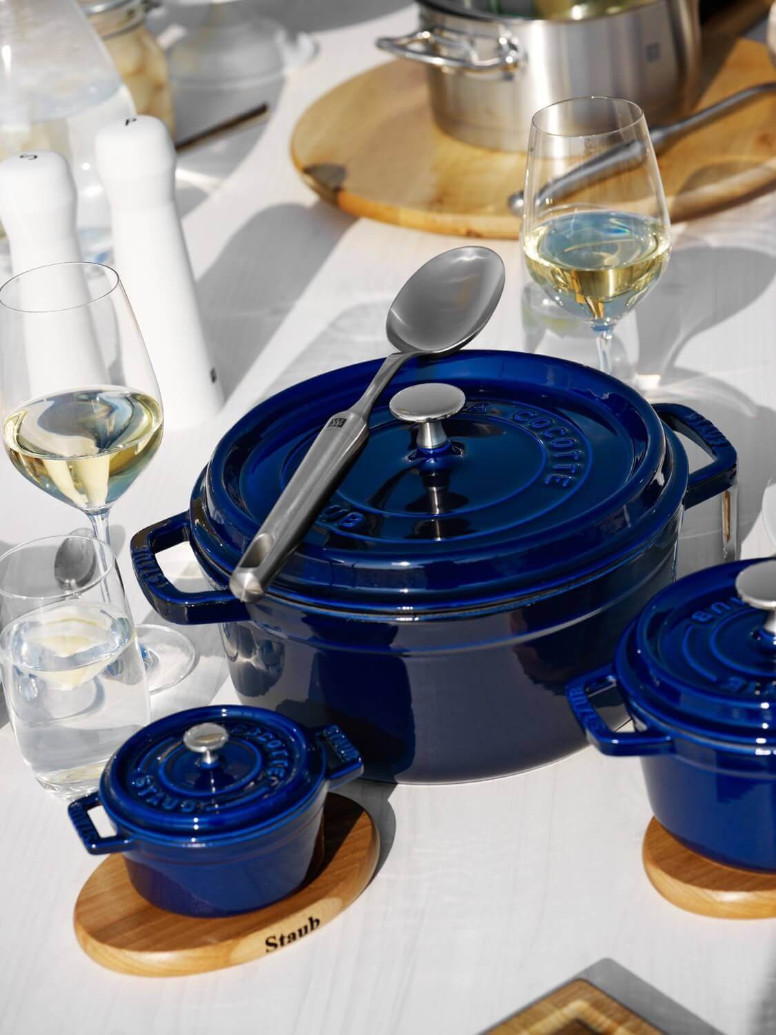 Čuguna katls STAUB LA COCOTTE 30cm 8.35L, zils