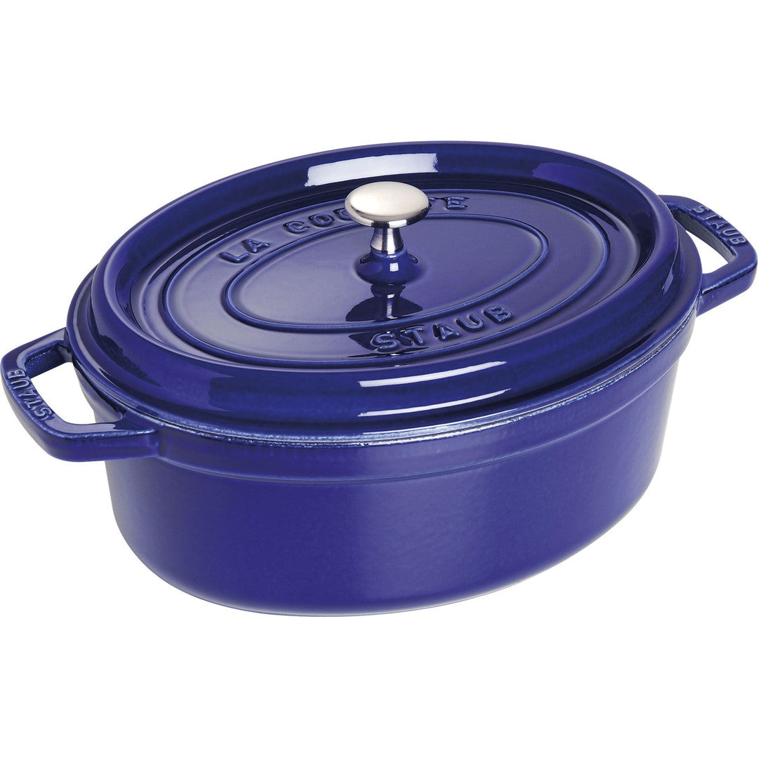 Ovāls čuguna katls STAUB LA COCOTTE 4.2L, tumši zils