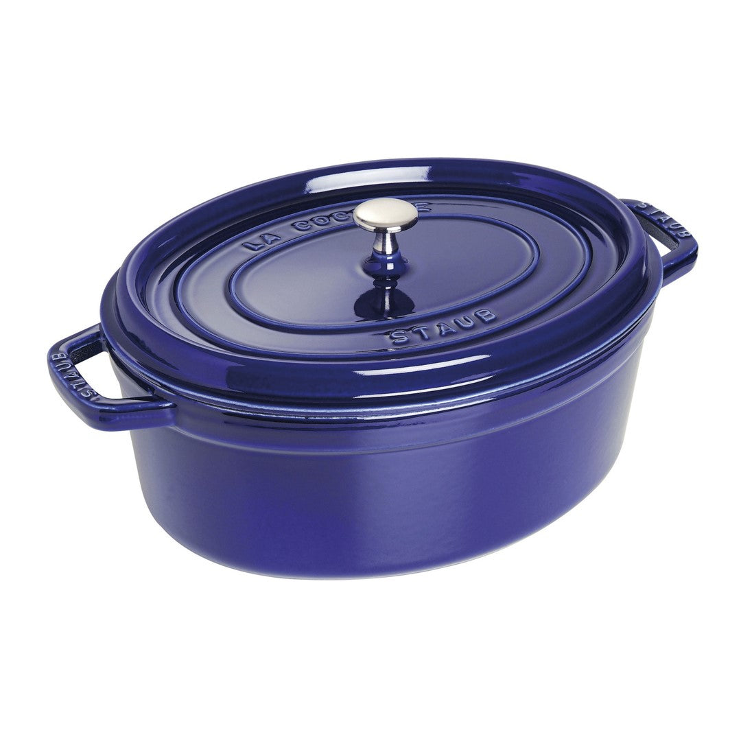 Ovāls čuguna katls STAUB LA COCOTTE 5.5L, tumši zils