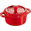 Mini cocotte STAUB Ceramique 200ml, sarkana