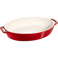 Ovāls cepeškrāsns trauks STAUB Ceramique 29cm 2.3L keramika, sarkans