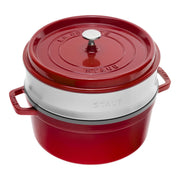 Čuguna katls - kokote 5.25L STAUB LA COCOTTE 26cm, ar tvaicēšanas sietu