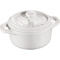 Mini cocotte STAUB Ceramique 200 ml, balta