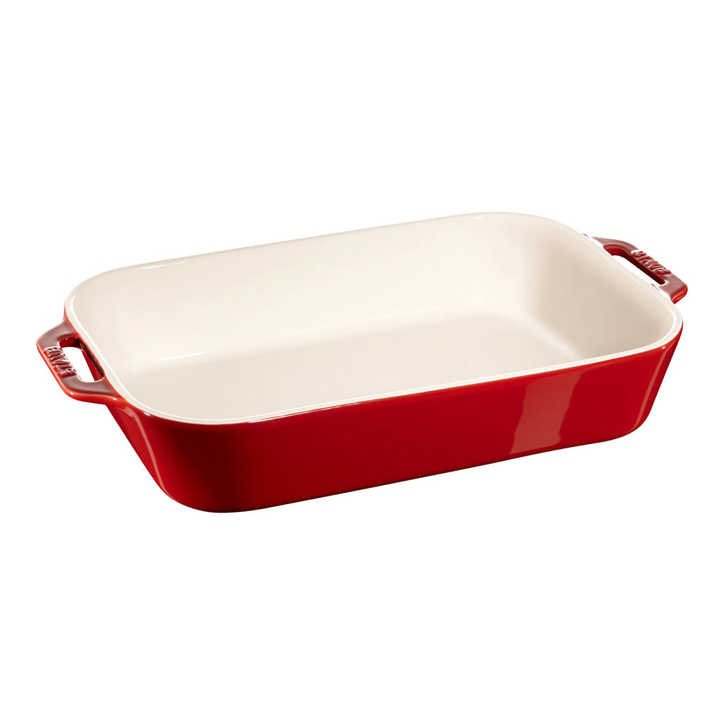 Taisnstūrveida cepeškrāsns trauks 34 x 24 cm STAUB Ceramique 4.5L, keramikas