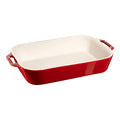 Taisnstūrveida cepeškrāsns trauks 34 x 24 cm STAUB Ceramique 4.5L, keramikas