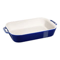 Taisnstūrveida cepeškrāsns trauks 34 x 24 cm STAUB Ceramique 4.5L, keramikas