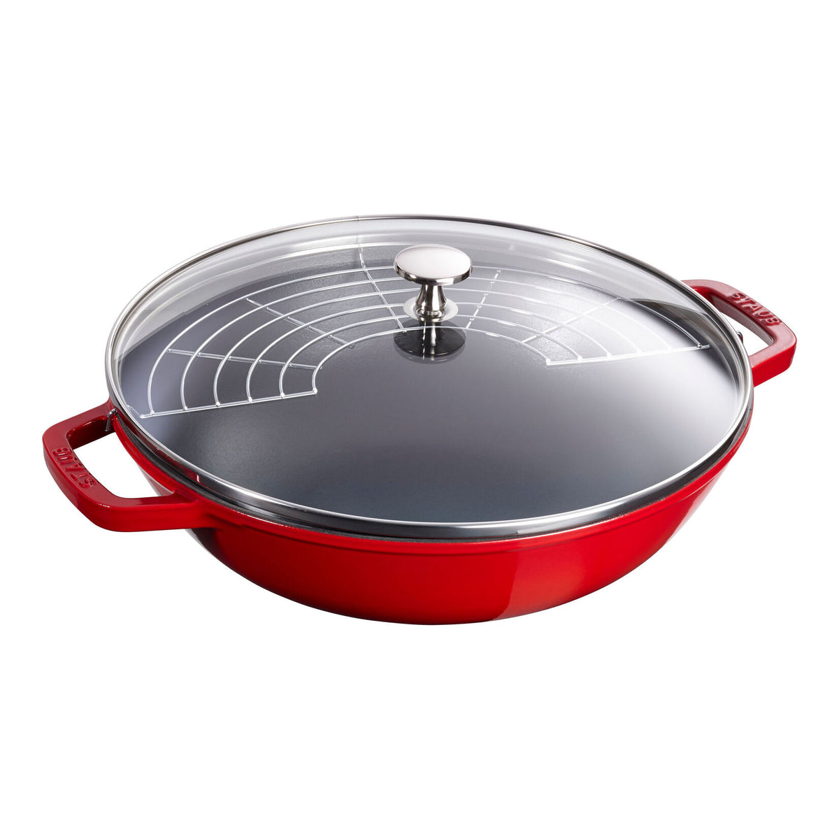 Cast iron WOK pan 30cm STAUB Specialties, with lid