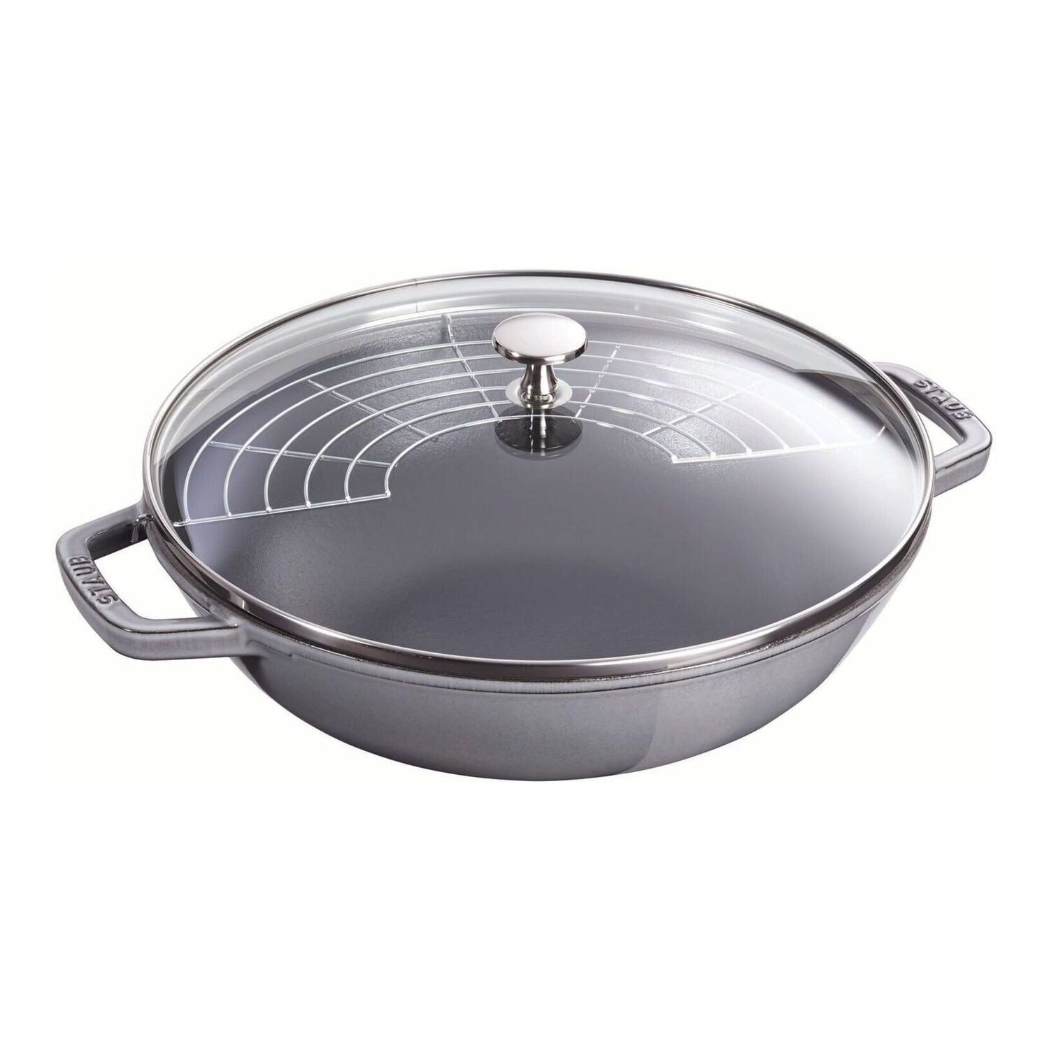 Čuguna WOK panna 30cm STAUB Specialities, ar vāku