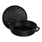 Čuguna dziļā panna 24cm STAUB Braisers Christera Saute ar vāku
