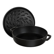 Čuguna dziļā panna 24cm STAUB Braisers Christera Saute ar vāku
