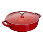 Čuguna dziļā panna 28cm STAUB Braisers Chistera Saute ar vāku