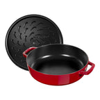 Čuguna dziļā panna 28cm STAUB Braisers Chistera Saute ar vāku