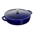 Čuguna dziļā panna 28cm STAUB Braisers Chistera Saute ar vāku