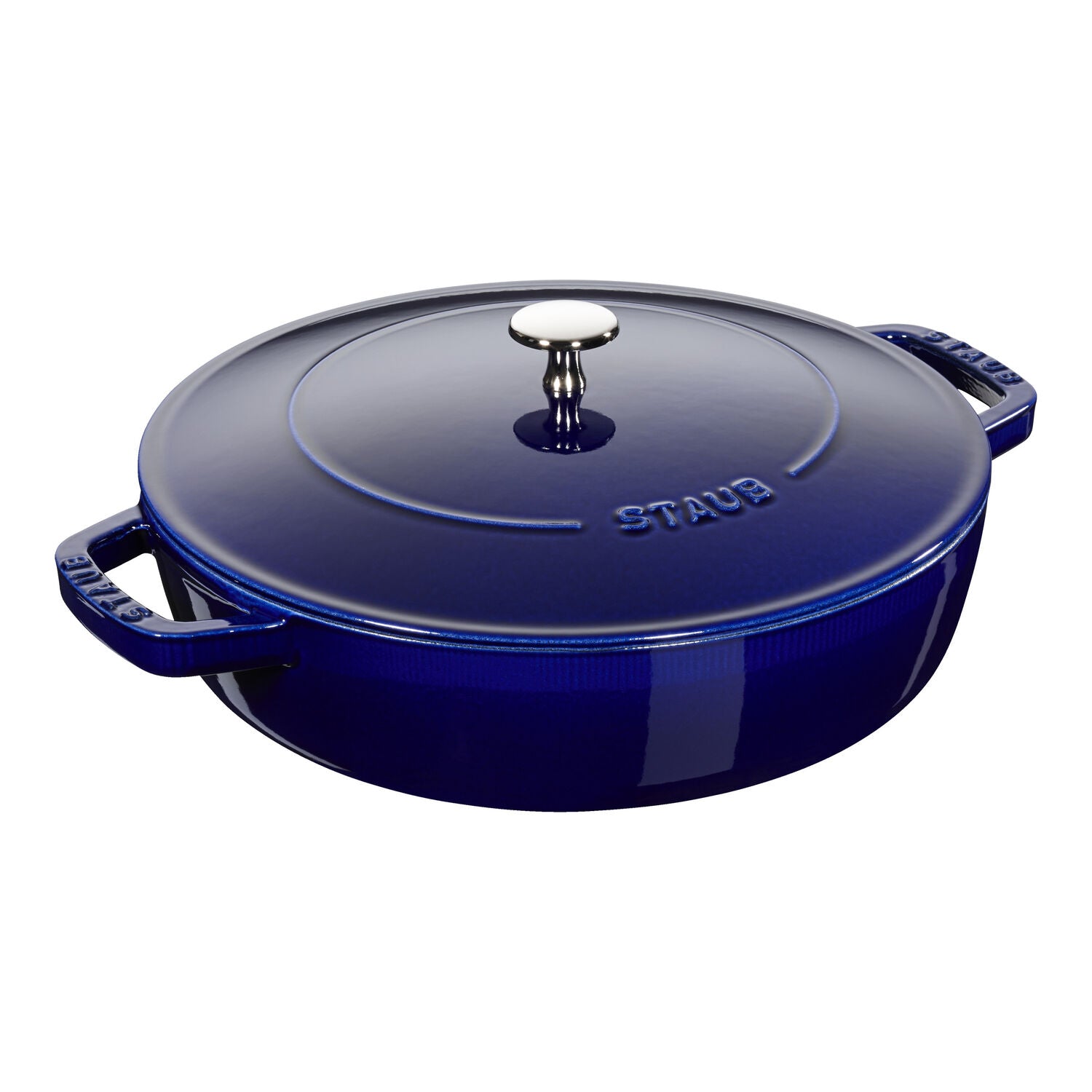 Čuguna dziļā panna 28cm STAUB Braisers Chistera Saute ar vāku
