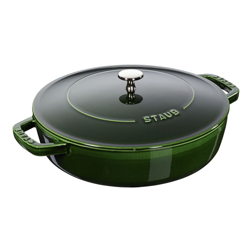 Cast iron deep frying pan 28cm STAUB Braisers Chistera Saute with lid