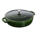 Cast iron deep frying pan 28cm STAUB Braisers Chistera Saute with lid