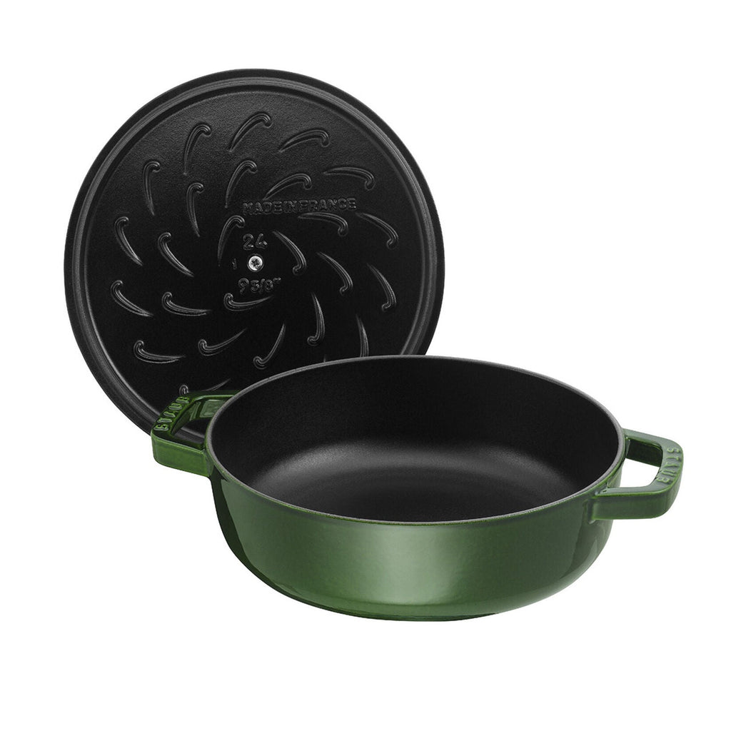 Cast iron deep frying pan 28cm STAUB Braisers Chistera Saute with lid