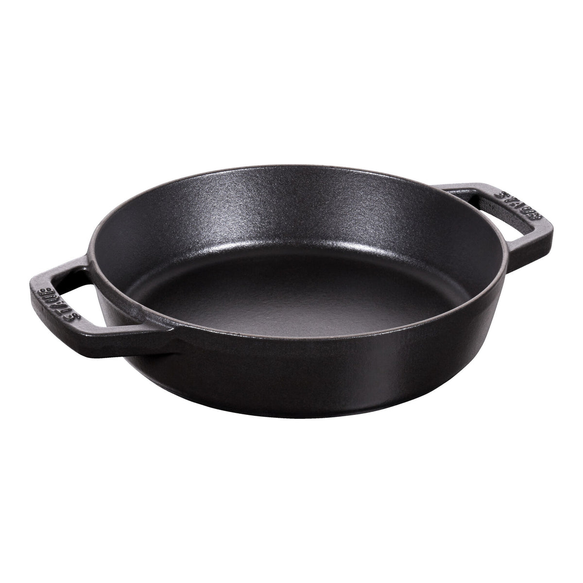 STAUB Patelnia żeliwna with two handles 20 cm, czarny