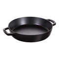 STAUB  čuguna panna ar diviem rokturiem 26 cm, melna