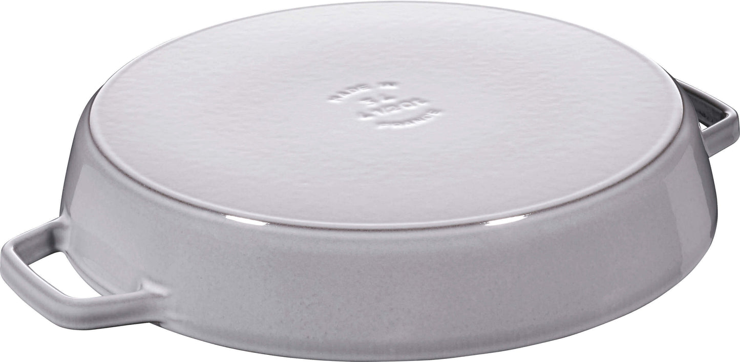 STAUB Patelnia żeliwna z dwoma uchwytami 26 cm, grafitowy