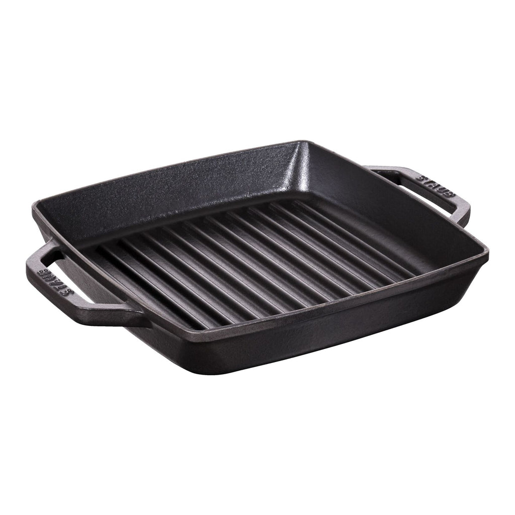 STAUB čuguna grillpanna ar diviem rokturiem 23 × 23 cm