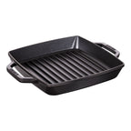 STAUB čuguna grillpanna ar diviem rokturiem 23 × 23 cm