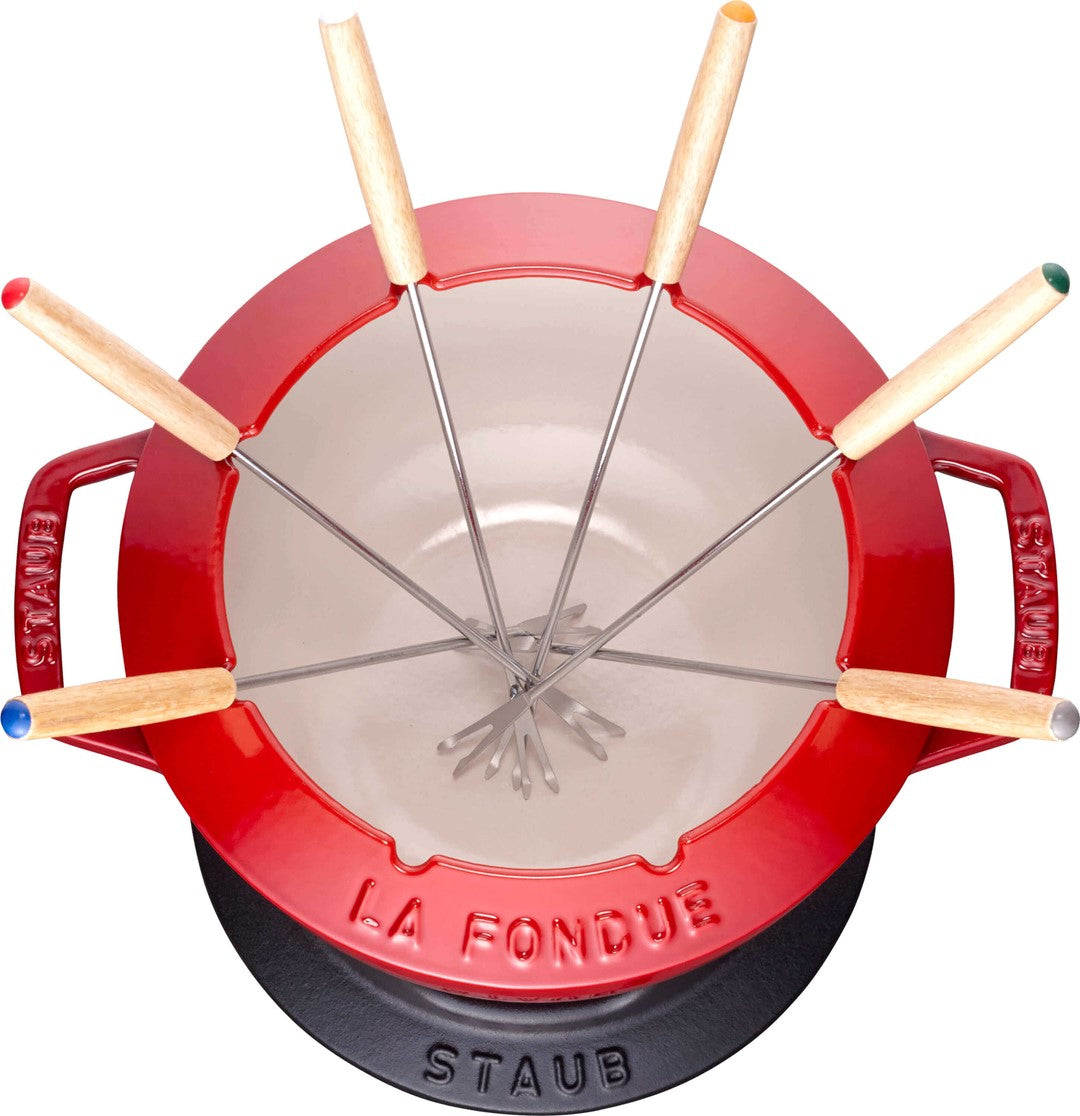Čuguna fondi STAUB Specialities komplekts 18 cm, sarkans
