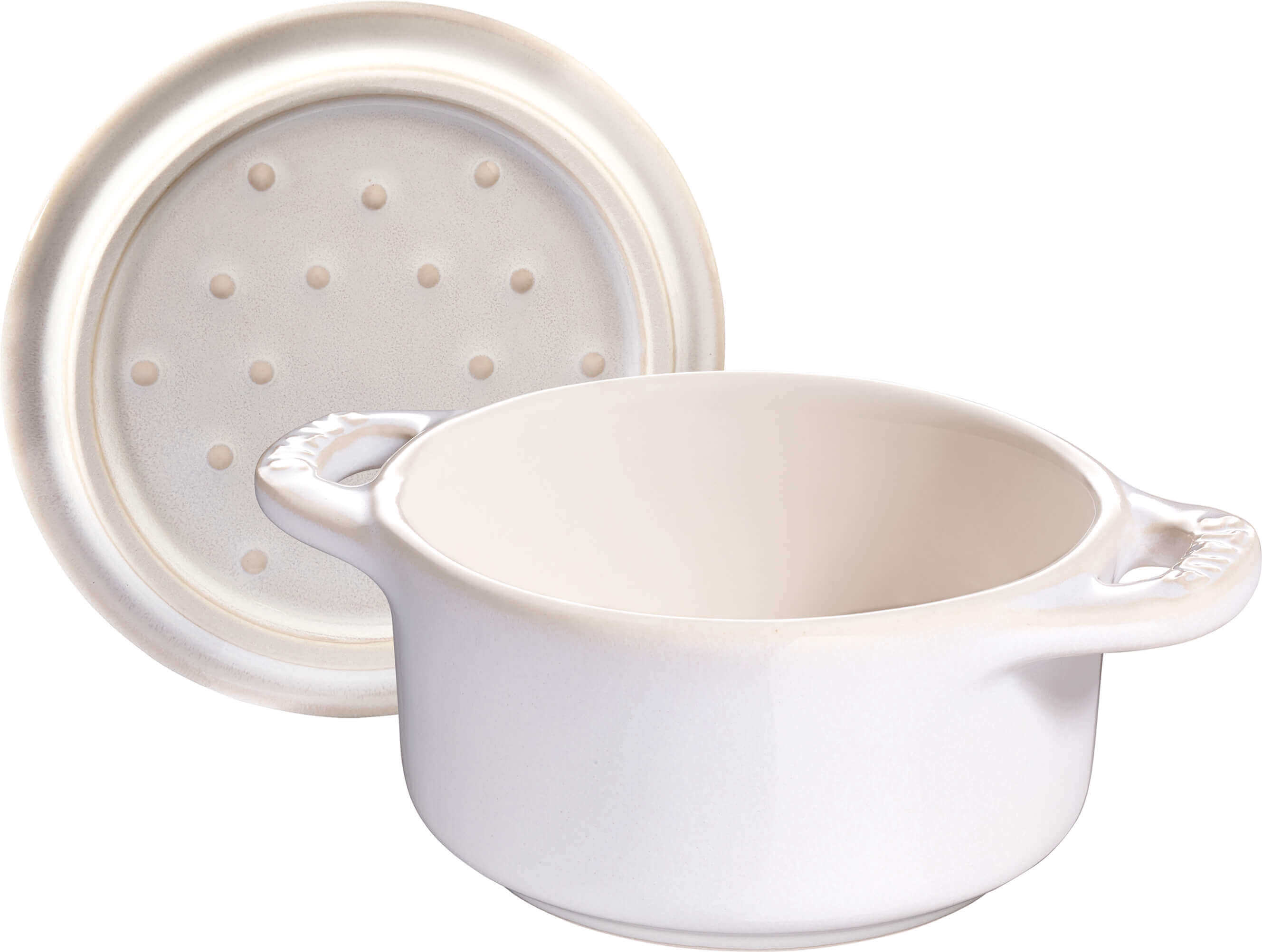 Mini cocotte STAUB Ceramique 200ml, ziloņkaula krāsa