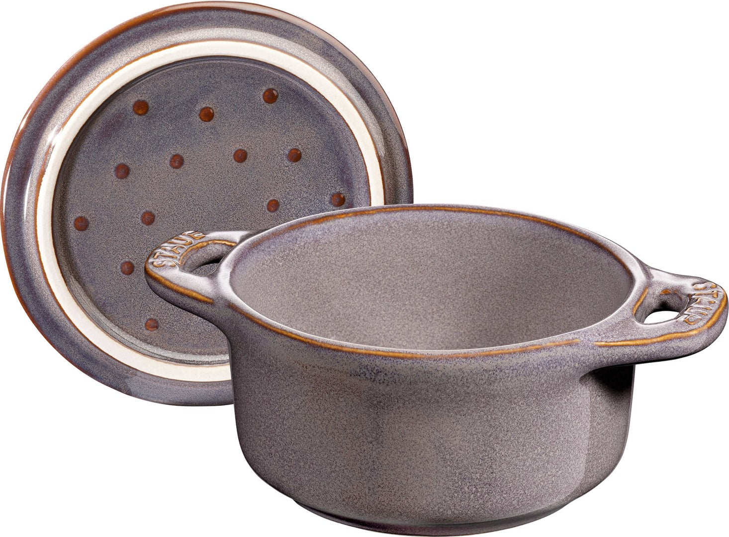Mini cocotte STAUB Ceramique 200 ml, pelēka