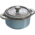Mini cocotte STAUB Ceramique 200ml, tirkīza zila