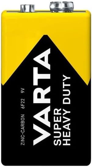Baterija krona VARTA Super Heavy Duty 9V, 1gb. plēvē