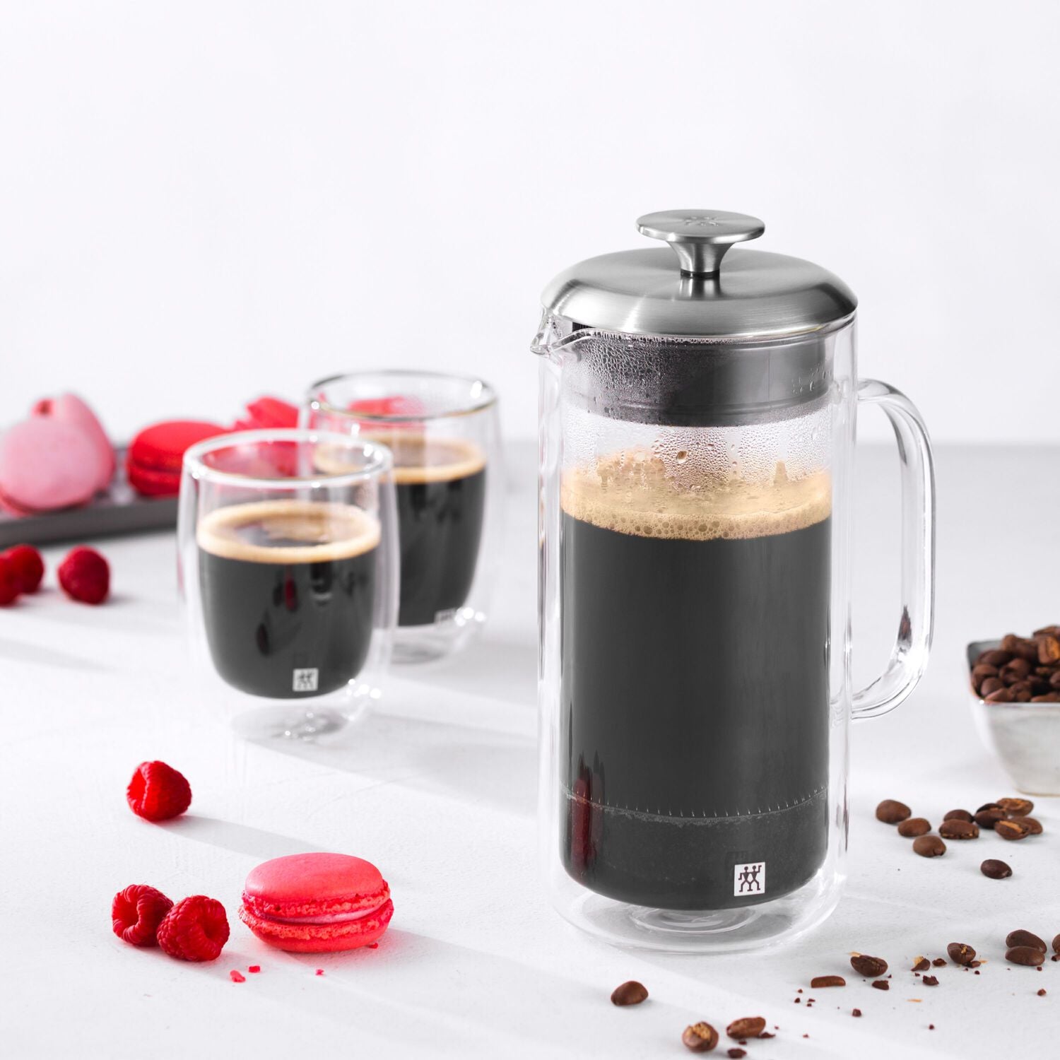 Dubultsienu stikla kafijas nospiežamā kanna Zwilling Sorrento 750ml