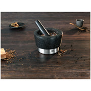 Granīta miezeris un piesta ZWILLING SPICES 15 cm, melna