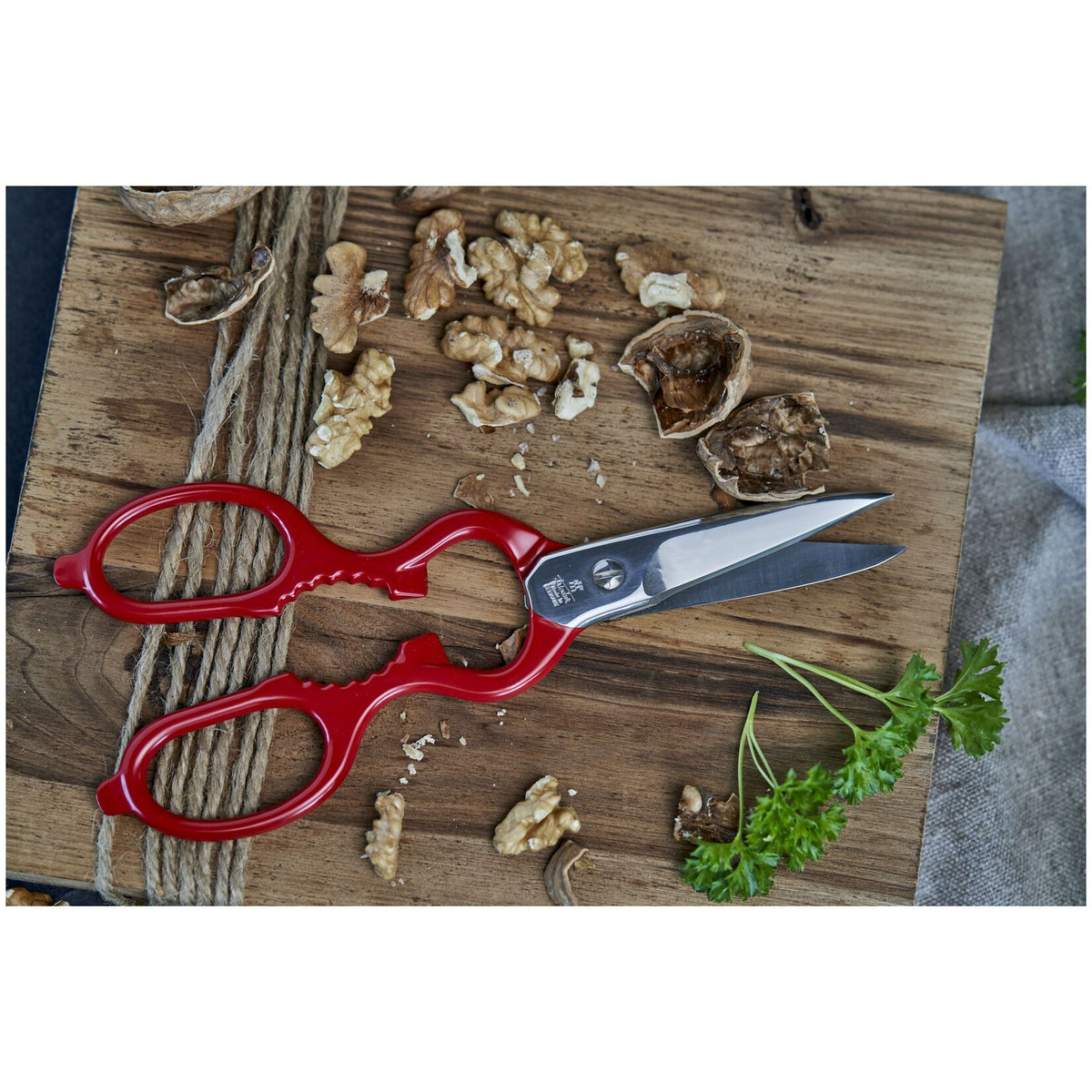 ZWILLING Kitchen Shears universālas virtuves šķēres 20 cm, sarkanas