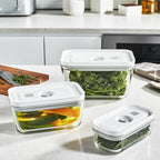 Stikla vakuuma trauku komplekts ZWILLING FRESH & SAVE 3pr.