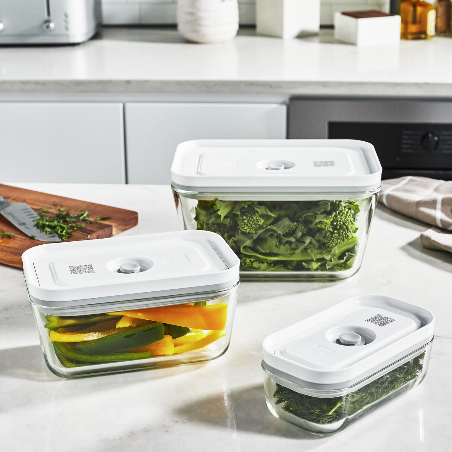Stikla vakuuma trauku komplekts ZWILLING FRESH & SAVE 3pr.