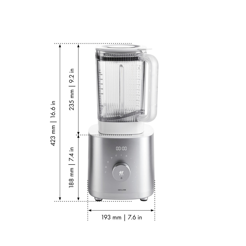 Lieljaudas krūzes blenderis ZWILLING Enfinigy 1600W, balts
