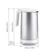 Dubultsienu elektriskā tējkanna ar regulējamu temperatūru ZWILLING Enfinigy Pro 1.5L 1850W