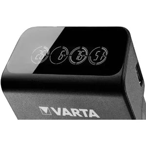 Lādējamā ierīce LCD PLUG+ VARTA 4XAA 2100mAh, AA, AAA un 9V.