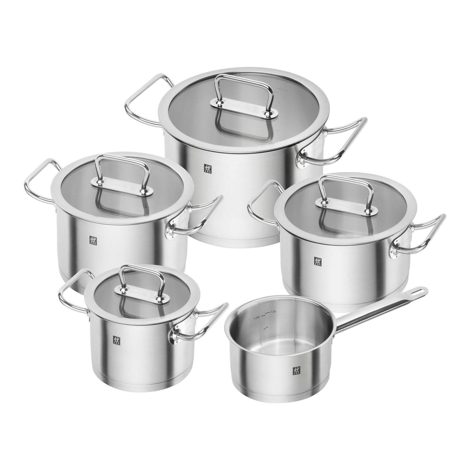Nerūsējošā tērauda indukcijas katlu komplekts ZWILLING PRO 5gab.
