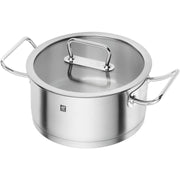 Nerūsējošā tērauda katls ar vāku ZWILLING PRO 24cm, 4.3L
