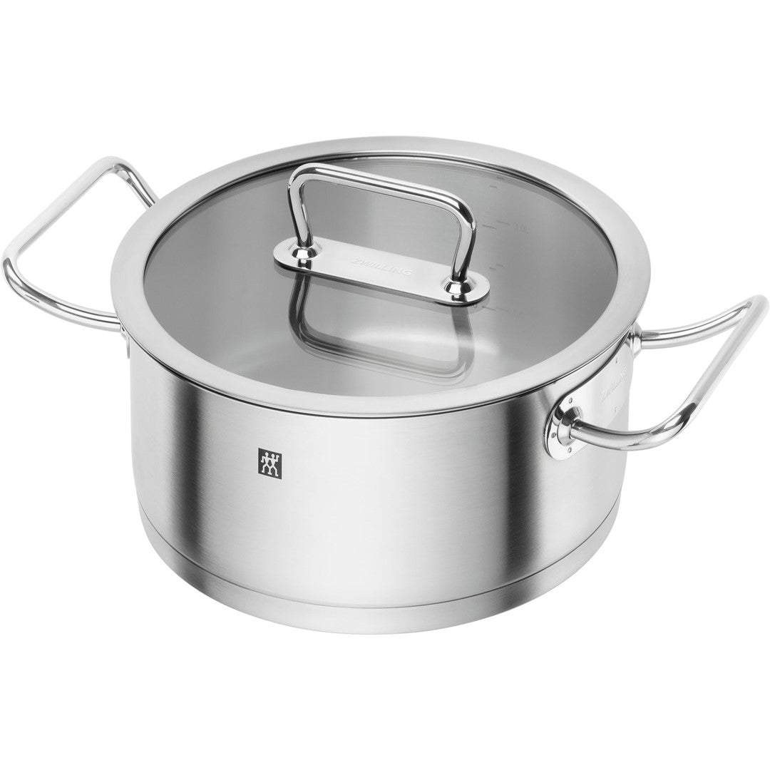 Nerūsējošā tērauda katls ar vāku ZWILLING PRO 24cm, 4.3L